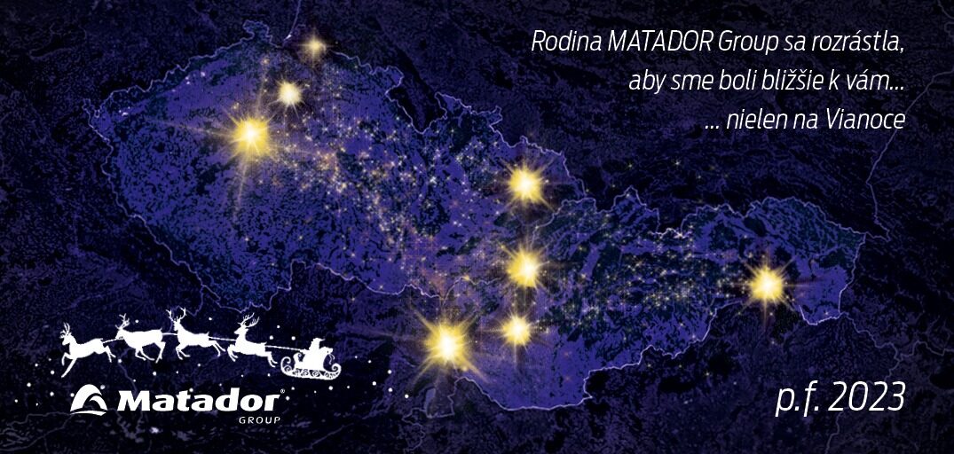 Skupina MATADOR vám želá krásne Vianoce a šťastný nový rok!